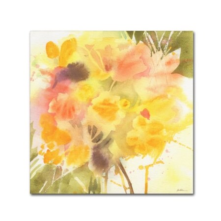 Trademark Fine Art Sheila Golden 'Meadow of Yellow' Canvas Art, 14x14 SG5773-C1414GG